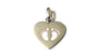 A Silver Pink Baby Feet Pendant