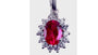 9 CT White Gold Pendant Chained