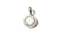 9 CT White Gold Opal Pendant Chained