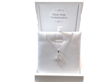 Holy Communion/Confirmation Cross Pendant Chained Boxed.