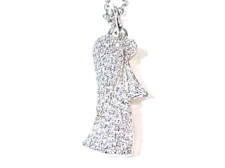 Holy Communion/Confirmation  Silver Angel Pendant Chain and Box.