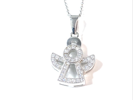 Holy Communion/Confirmation Silver Angel Pendant Chain and Box.