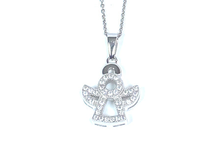 Holy Communion/Confirmation Silver Angel Pendant Chain and Box.