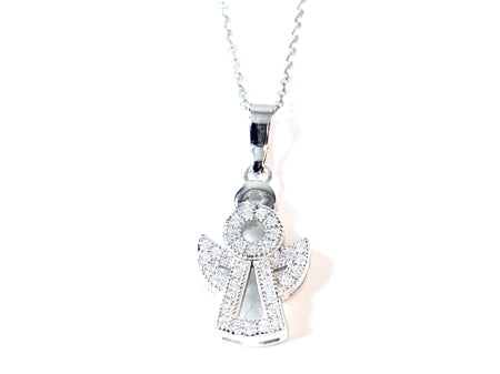 Holy Communion/Confirmation Silver Angel Pendant Chain and Box.