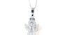 Holy Communion/Confirmation Silver Angel Pendant Chain and Box.