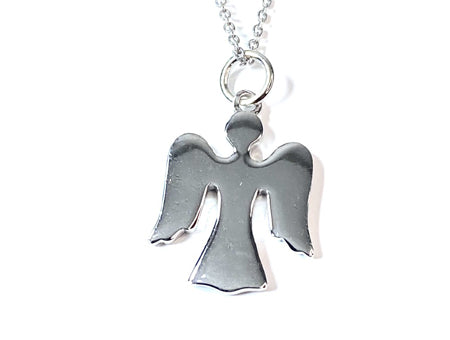 Holy Communion/Confirmation Silver Angel Pendant Chain and Box.