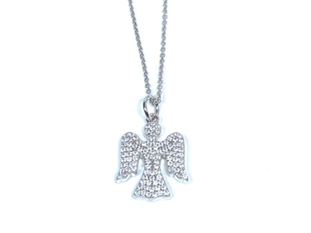 Holy Communion/Confirmation Silver Angel Pendant Chain and Box.