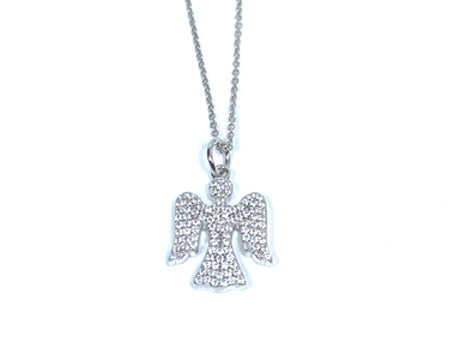Holy Communion/Confirmation Silver Angel Pendant Chain and Box.