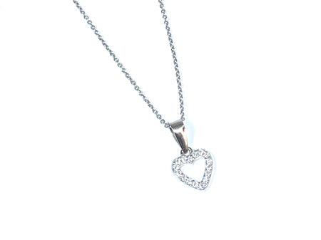 Holy Communion/Confirmation Silver Heart Pendant Chain and Box.