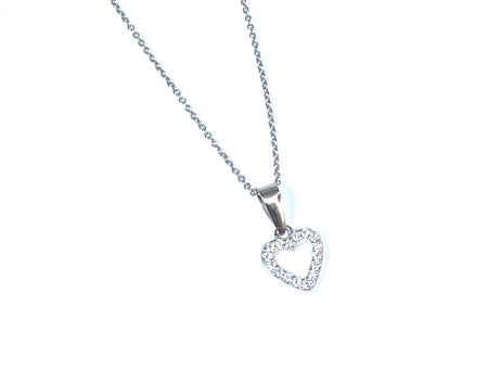 Holy Communion/Confirmation Silver Heart Pendant Chain and Box.