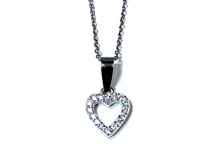 Holy Communion/Confirmation Silver Heart Pendant Chain and Box.