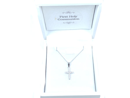 Holy Communion/Confirmation Cross Pendant Chained Boxed.