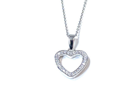 Holy Communion/Confirmation Silver Heart Pendant Chain and Box.