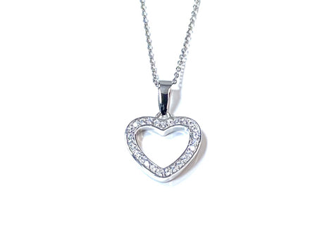 Holy Communion/Confirmation Silver Heart Pendant Chain and Box.