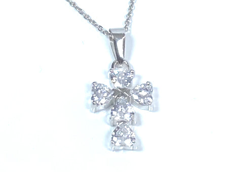 Holy Communion/Confirmation Silver Cross Pendant Chained Boxed.