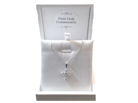 Holy Communion/Confirmation Cross Pendant Chained Boxed.