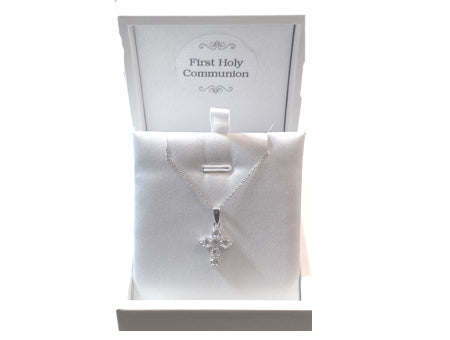 Holy Communion/Confirmation Cross Pendant Chained Boxed.