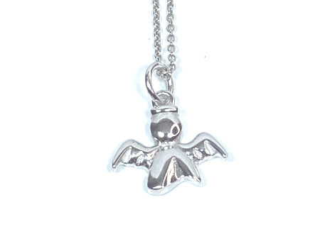 Holy Communion/Confirmation Silver Angel Pendant Chain and Box.