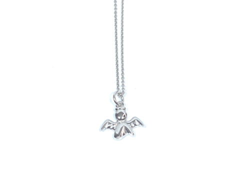 Holy Communion/Confirmation Silver Angel Pendant Chain and Box.