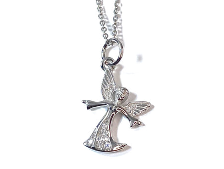 Holy Communion/Confirmation Silver Angel Pendant Chain and Box.