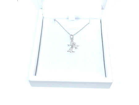 Holy Communion/Confirmation Silver Angel Pendant Chain and Box.