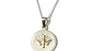 Dove Rose Plated Silver Pendant Chained and Boxed