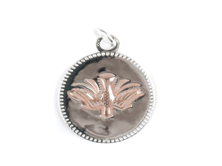 Dove Rose Plated Pendant