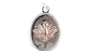 Dove Rose Plated Silver Pendant