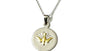 Dove Yellow Plated Silver Pendant Chained and Boxed