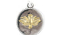 Dove Yellow Plated Silver Pendant