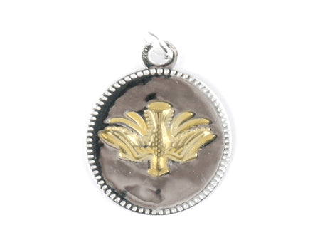 Dove Yellow Plated Silver Pendant Chained and Boxed