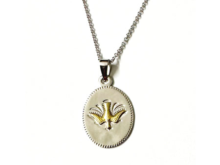 Dove Yellow Plated Silver Pendant Chained And Boxed