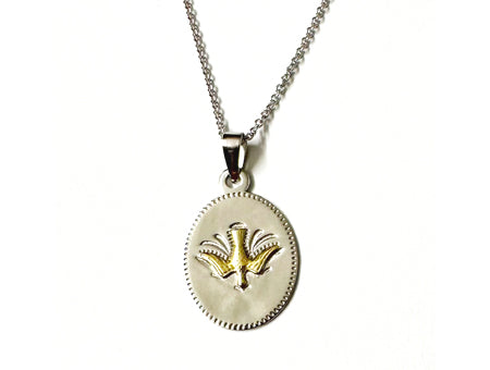 Dove Yellow Plated Silver Pendant Chained And Boxed