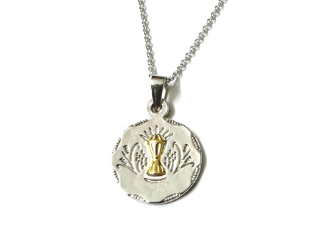 Holy Communion Medal Chained and Boxed