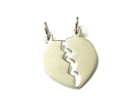 Silver Double Heart Pendant