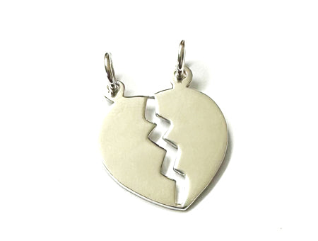 Silver Double Heart Pendant