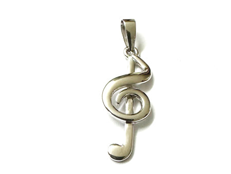 Silver Musical Symbol Pendant