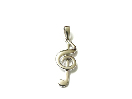 Silver Musical Symbol Pendant