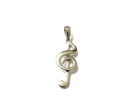 Silver Musical Symbol Pendant