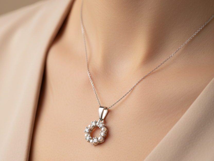 Silver Pearl Pendant