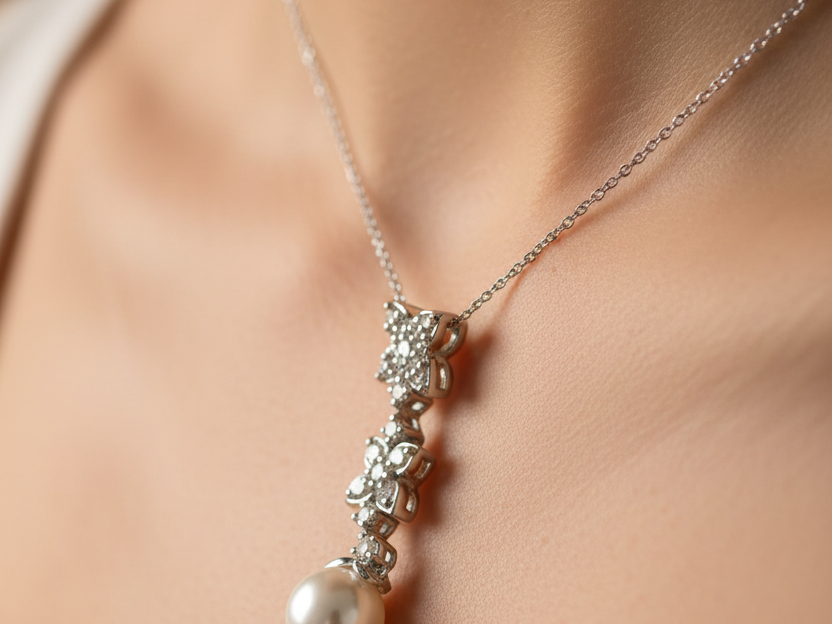 Silver Pearl Pendant