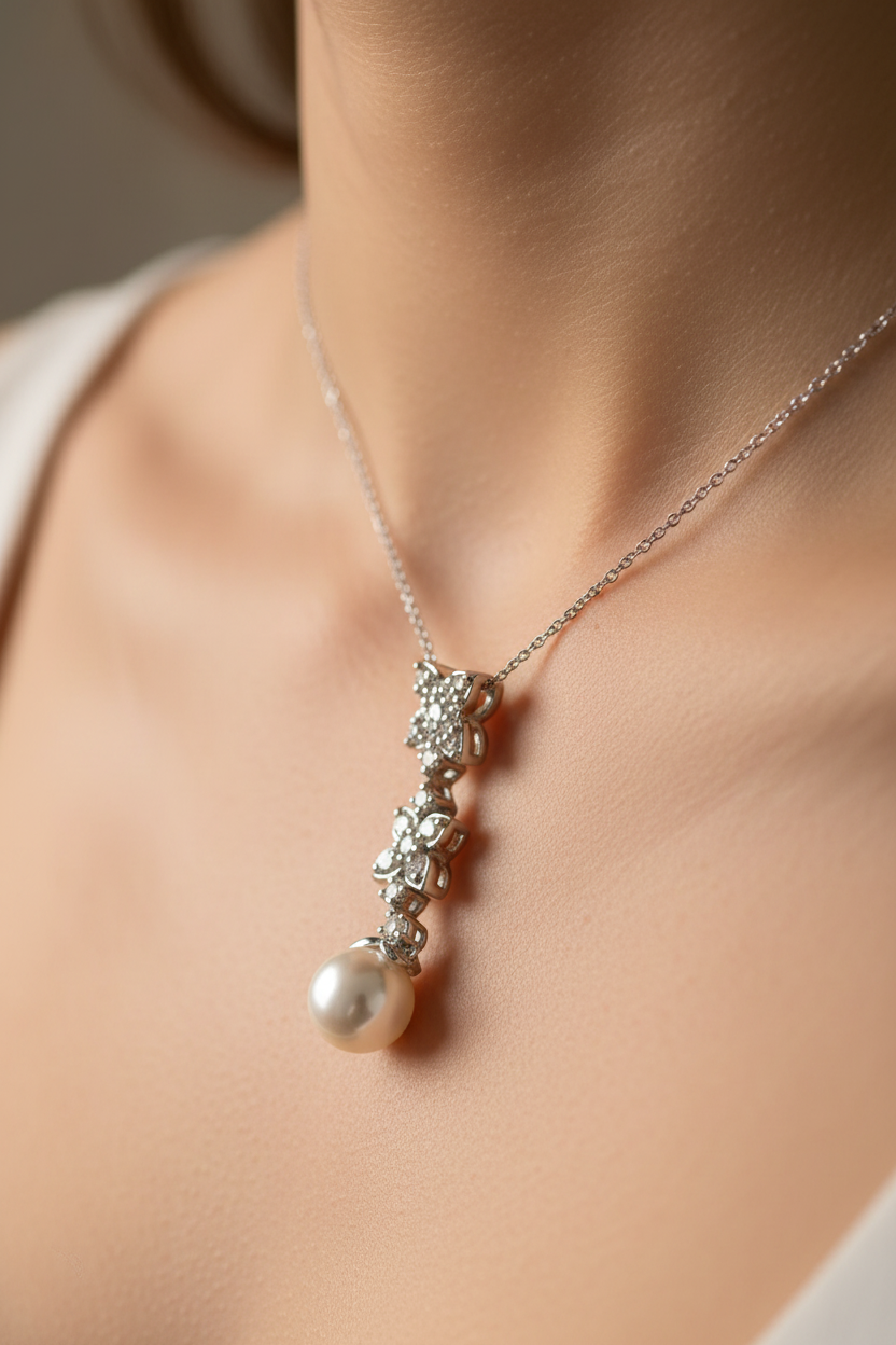 Silver Pearl Pendant