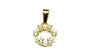 Silver With Gold Plating Pearl Pendant