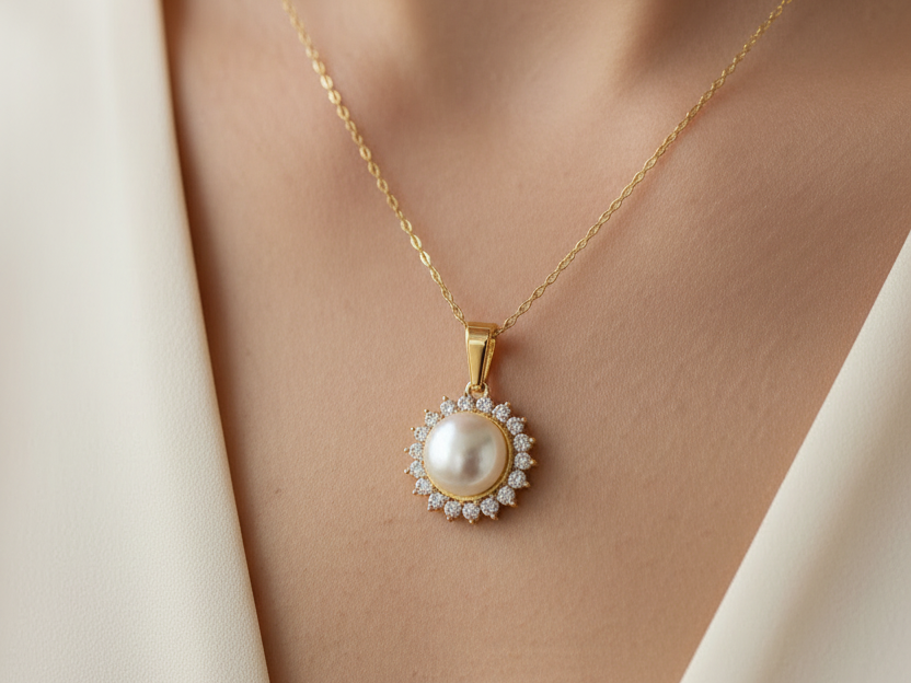 Silver Pearl Pendant