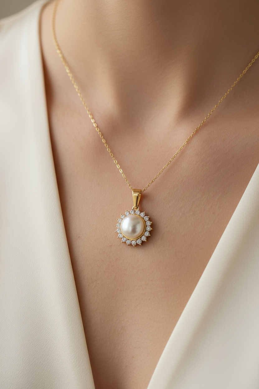 Silver Pearl Pendant