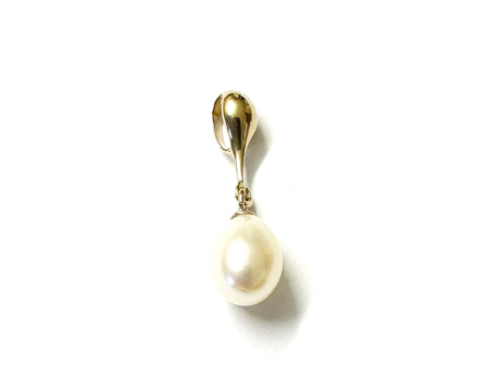 Yellow Plated Silver Pearl Pendant