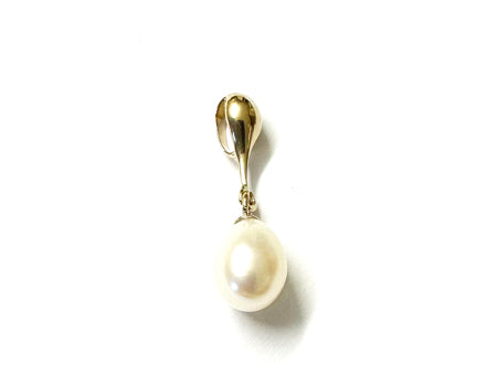 Yellow Plated Silver Pearl Pendant