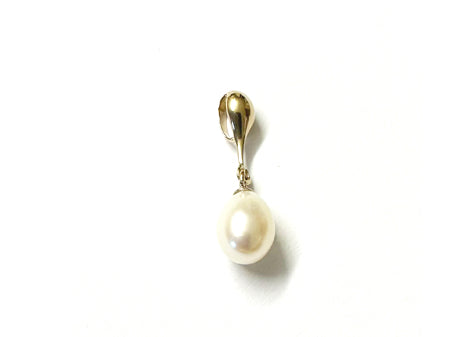 Yellow Plated Silver Pearl Pendant