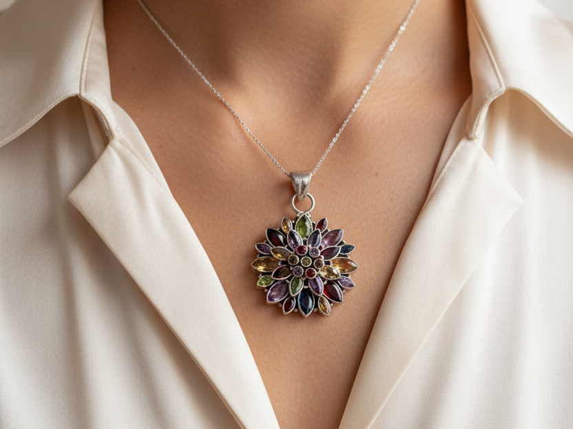 Semi Precious Stone Pendant