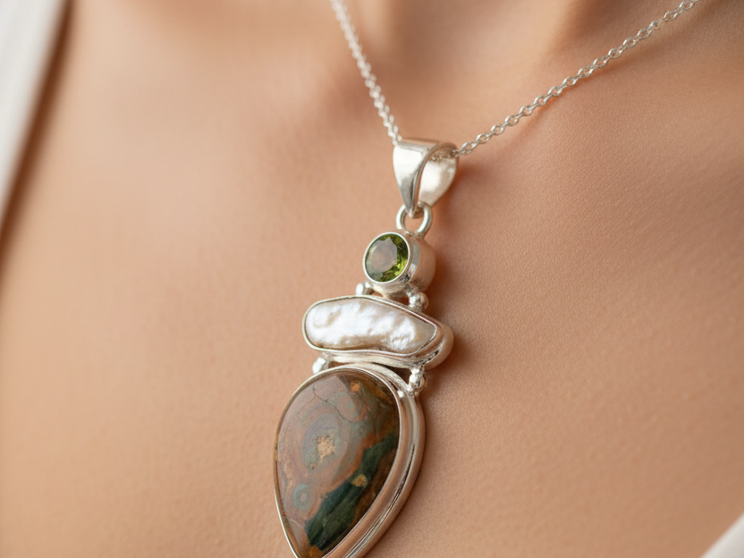 Semi Precious Stone Pendant